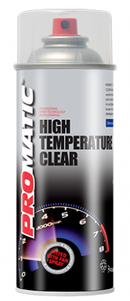Promatic High Temperature Clear Spray Paint Aerosol 400ML