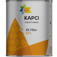 Kapci 2K High Build Black Car Filler Primer Spray Kit de 1,25 litros
