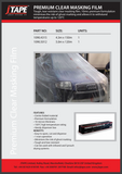 JTape Clear Masking Film 6M x 100M Premium Quality