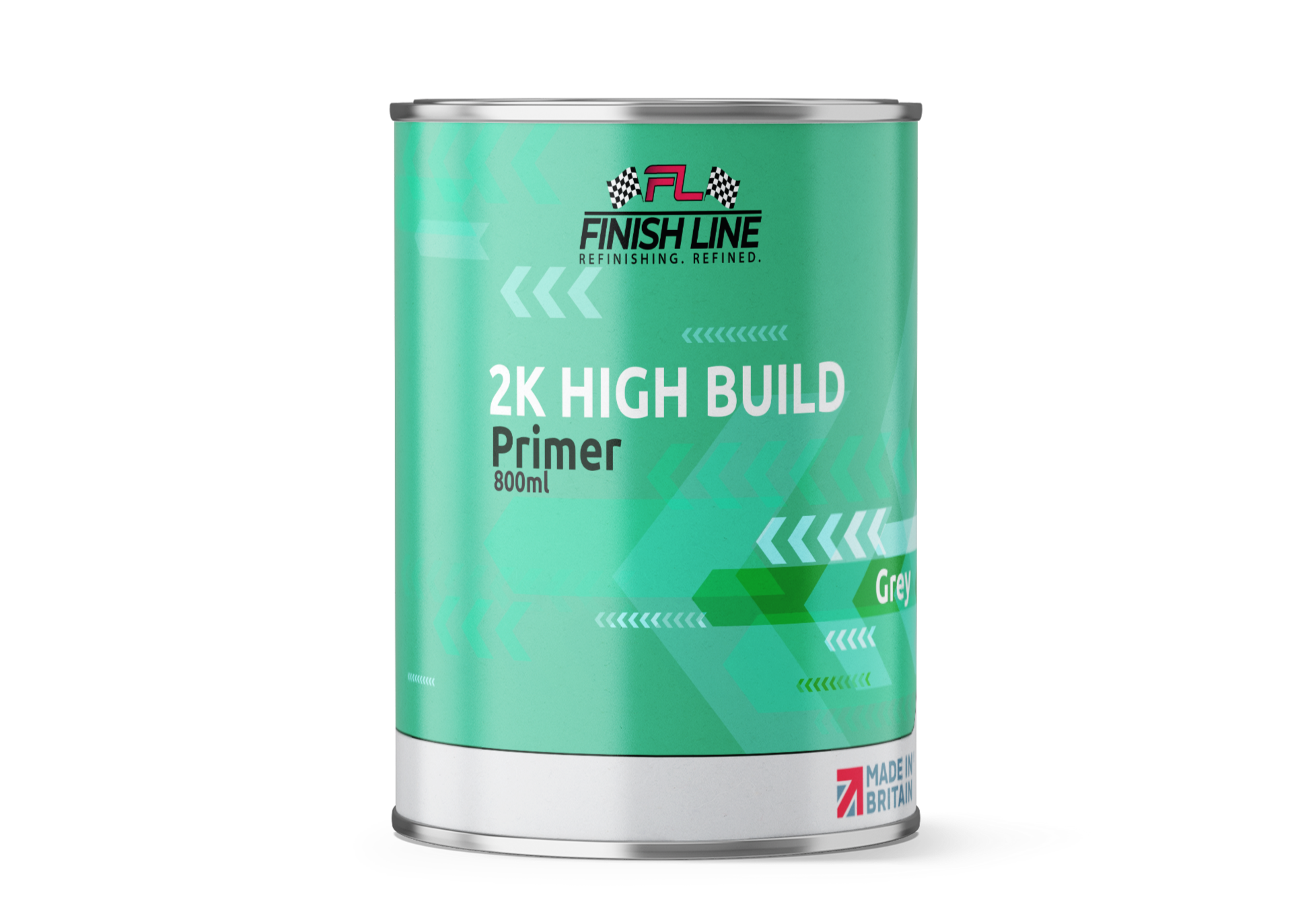 Finish Line 2K High Build Grey Primer 1 Litre Kit – Rapid Paints