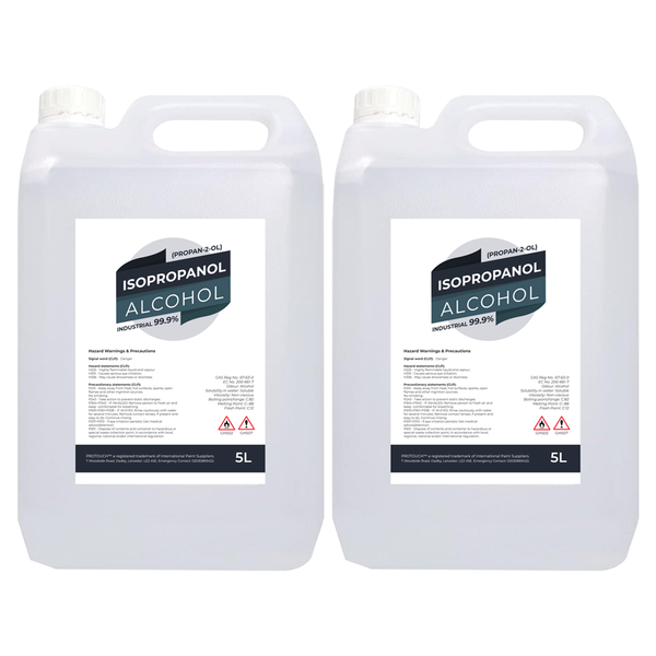 2x Isopropyl Alcohol IPA 99.99% 5L Cleaning  Disinfecting  Industrial Use Isopropanol