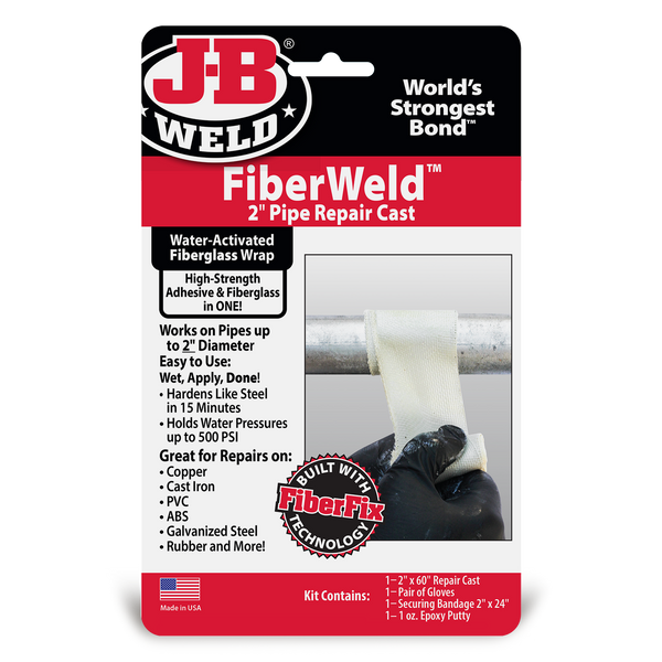 J-B Weld Pipe Repair Cast - 2" x 60" Versatile Pipe Repair Solution