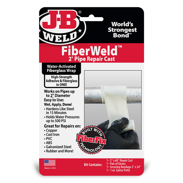 J-B Weld Pipe Repair Cast - 2" x 60" Versatile and Reliable Pipe Repair Solution