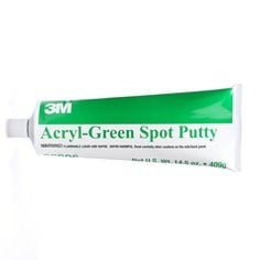 3M Green Acryl Glazing Putty Body Filler Stopper Tube 05096 409g