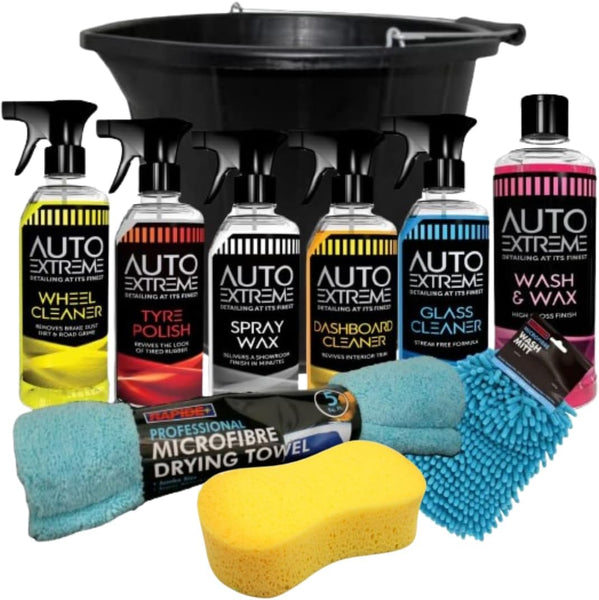 9 PIECE AUTO EXTREME CAR CLEANING KIT- FREE UK DELIVERY – Rapid Paints