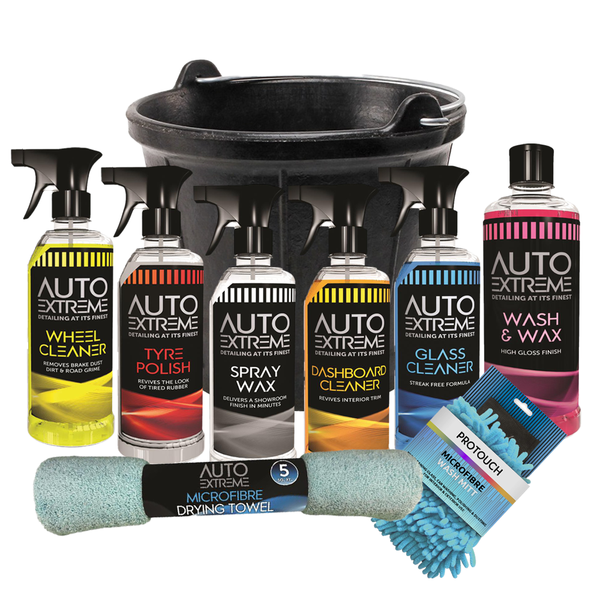 Car Cleaning Set 9 Piece Kit Auto Extreme