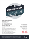 4x Isopropyl Alcohol IPA 99.99% 5L Cleaning  Disinfecting  Industrial Use Isopropanol