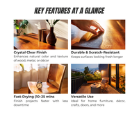 Finish Line Home Crystal Clear Gloss Lacquer 400ML