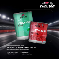 Finish Line 2K High Build Grey Primer 4 Litre Kit