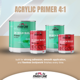 Finish Line 2K High Build Grey Primer 4 Litre Kit