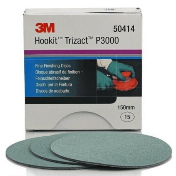 3M Trizact 3000 150MM 50414 Fine Sanding Finishing Disc