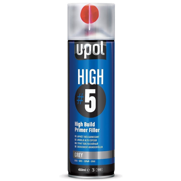 Imprimación aparejo gris U-Pol High #5 450ML