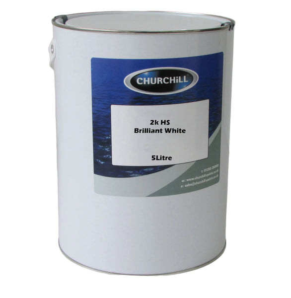 Churchill 2K High Solid Blanc Brillant 5L