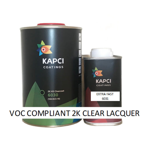 Kapci 1.5L 2K HS Lacquer 6030 + Hardener 6031 Voc Compliant 2K Lacquer Pack