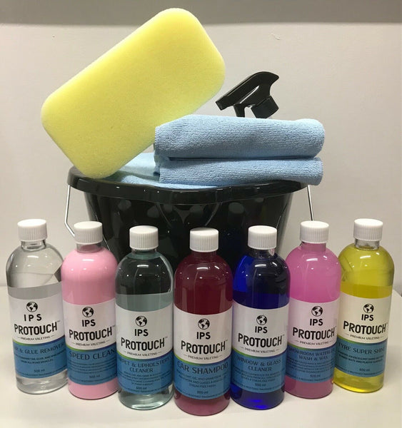 12 Piece ProTouch Valeting Car Cleaning Kit Interior & Exterior