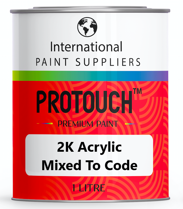 A can of Audi Nardo Grey 2K Acrylic Mixed To Code car paint by International Paint Suppliers.