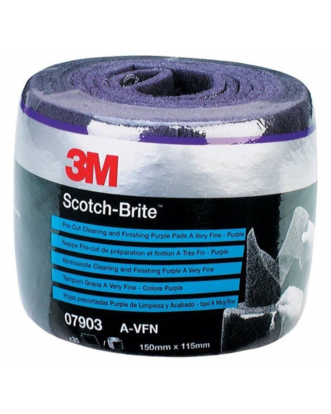 Rouleau de nettoyage et de finition Scotch-Brite 3M, violet