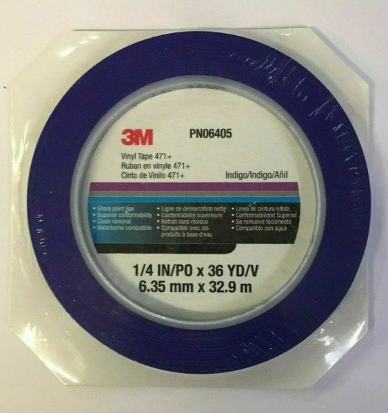 3m Fineline Masking Tape Vinyl 471 6.35MM x 32.9MM