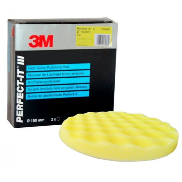 3M 50488 Perfect It III Almohadilla de pulido amarilla para pulir