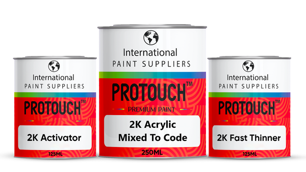 Toyota 3P0 Super Red 5 2K Acrylic Gloss Paint, Activator & Thinner