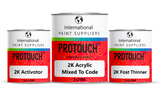 Mazda A4A True Red 2K Acrylic Gloss Paint, Activator & Thinner