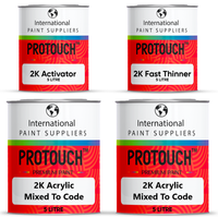 Vauxhall 547 Flame Red 2K Acrylic Gloss Paint, Activator & Thinner