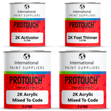 Toyota 3P0 Super Red 5 2K Acrylic Gloss Paint, Activator & Thinner