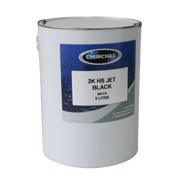 2K HS Jet Black Car Paint 5 Litre Churchill