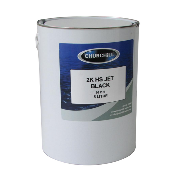 Peinture automobile 2K HS Jet Black 5 litres Churchill