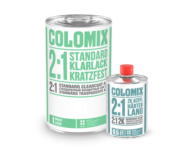 Kit Colomix Barniz Estándar 1L + Endurecedor Lento 2k 0,5L