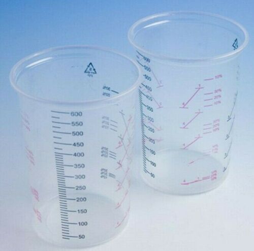 Paint Mixing Cups Plastic 600ML Fast Mover