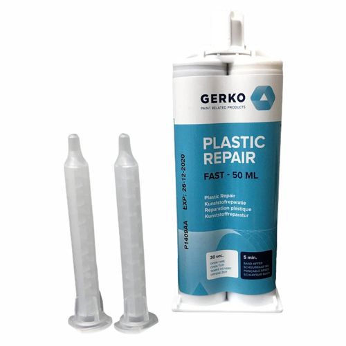 Gerko Plastic Repair Black For Bumpers Fairings Trims 50ML