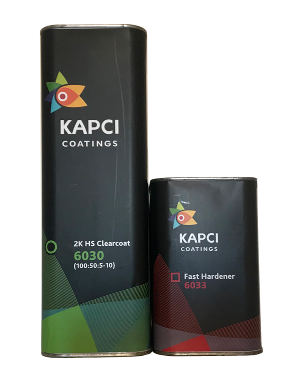 Kapci 6030 2K HS Clear Lacquer + 6033 Fast Hardener 7.5 Litre Kit