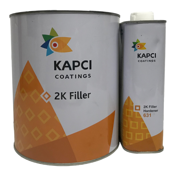 Kapci 2K High Build White Car Filler Primer Spray 3.75 Litre Kit