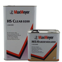Max Meyer 0200 Vernis transparent 2K HS + kit de durcisseur rapide 6000 7,5 litres