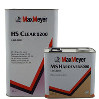 Max Meyer 0200 Vernis transparent 2K HS + kit de durcisseur extra rapide 8000 7,5 litres