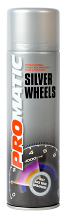 Aerosol de pintura en aerosol para coche Promatic Silver Wheels 500ML