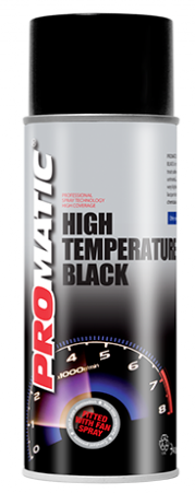 Promatic High Temperature Black Spray Paint Aerosol 400ML