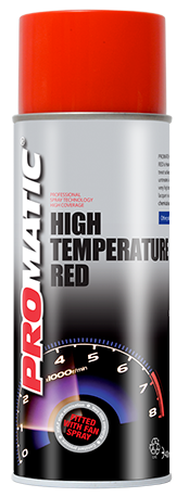 Aerosol de pintura en aerosol rojo de alta temperatura Promatic 400ML