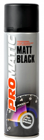 Aérosol de peinture en aérosol Promatic noir mat 500ML