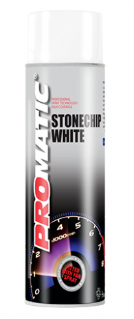 Promatic White Stonechip Anti Gravel Aerosol 500ML
