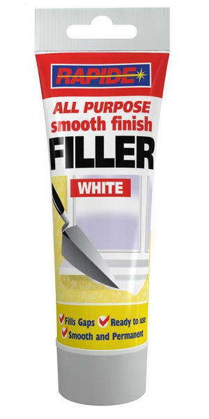 Rapide All Purpose Smooth Finish Filler White Squeezy Tube 250G