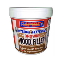 Rapide Brown Wood Filler Ready To Use Ready Mixed - 470G