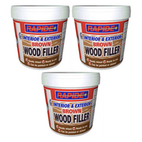 Rapide Brown Wood Filler Ready To Use Ready Mixed - 470G