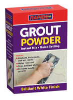 Rapide Grout Powder 600G Box Quick Setting Prevents Mould White Finish
