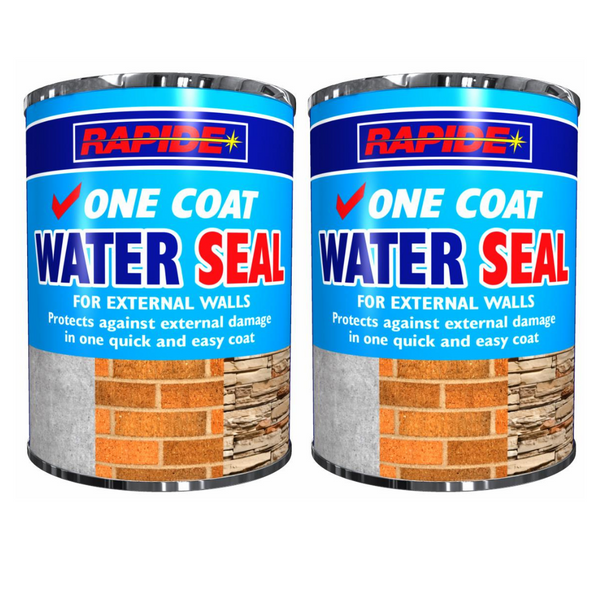 Rapide Waterproofer One Coat Water Seal 2 x 500ML External Wall Concrete