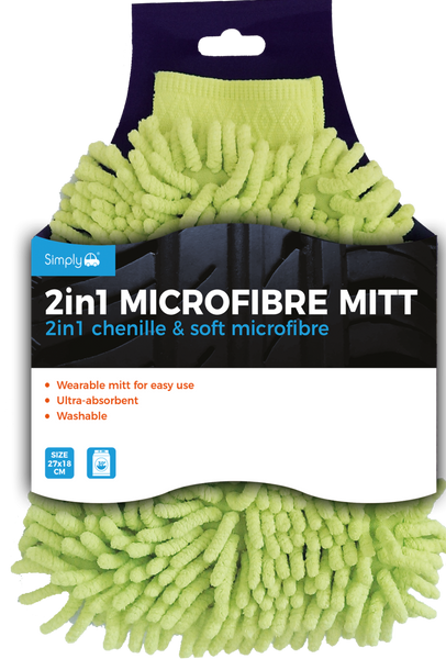 Microfibre Mitt Wearable Ultra Absorbent Simply Auto