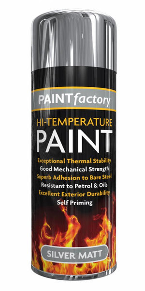 Pintura en spray plateada para altas temperaturas PF 300ML