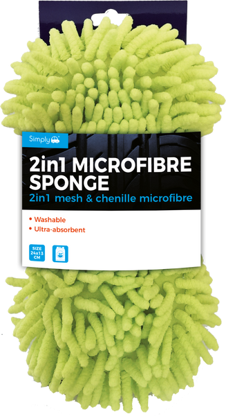 Microfibre Sponge Ultra Absorbent 2 In 1 Simply Auto