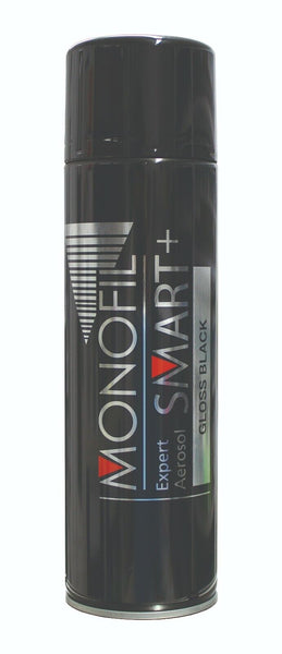 Smart+ Spray Negro Brillante Aerosol Coche Madera Metal Vidrio 500ML